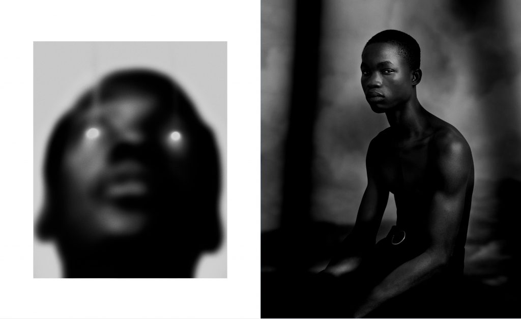 Portraits ambiance dramatique et étrange d homme en noir et blanc – photographie par Olivier Jeanne-Rose