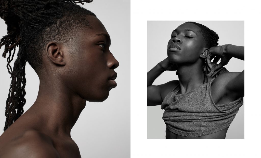 Portrait émotionnel en noir et blanc d’un homme pour une campagne publicitaire, regard et composition intenses – photographie par Olivier Jeanne-Rose