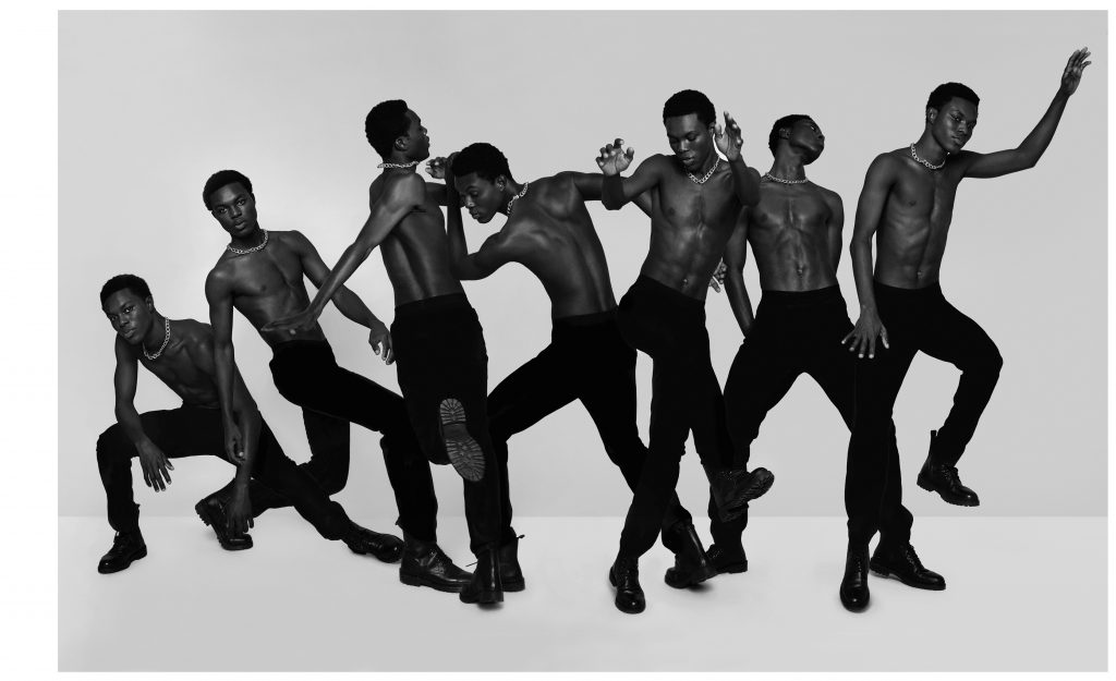Collage dynamique d un homme en studio qui dance – photographie par Olivier Jeanne-Rose