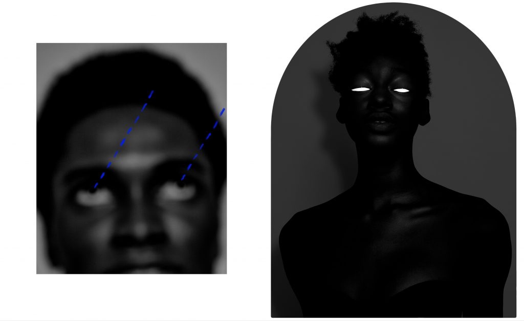 Portrait d’une femme en buste comme une sculpture antique vivante un projet artistique – photographie par Olivier Jeanne-Rose