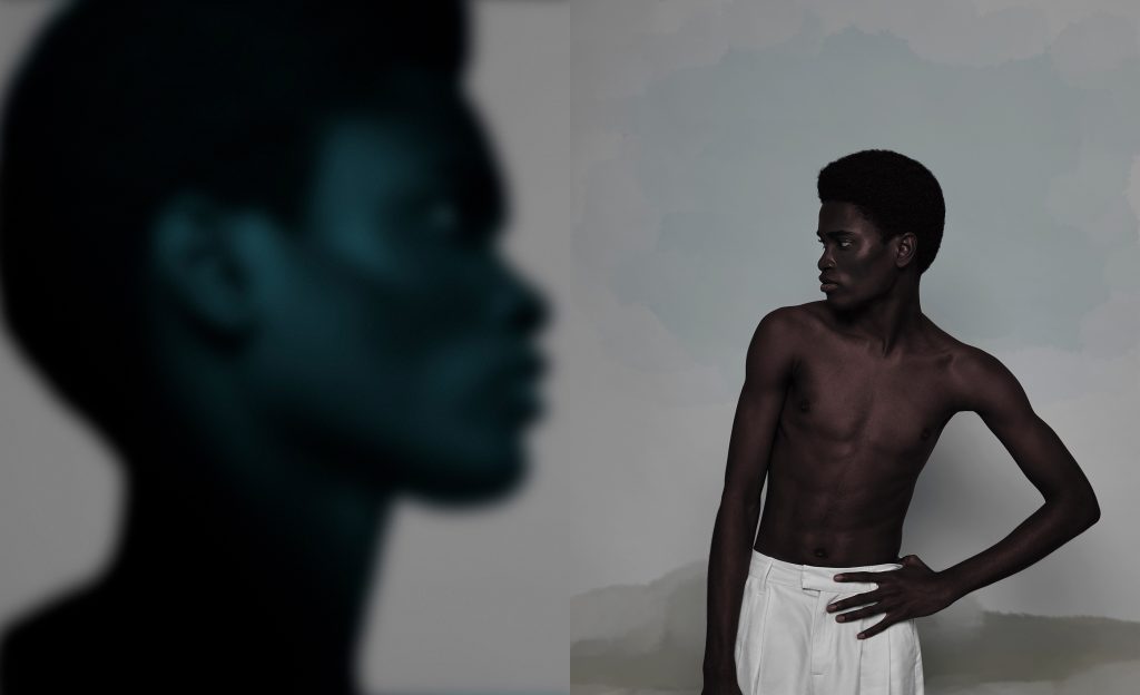 Portrait artistique d’un homme avec des effets de peinture – photographie par Olivier Jeanne-Rose