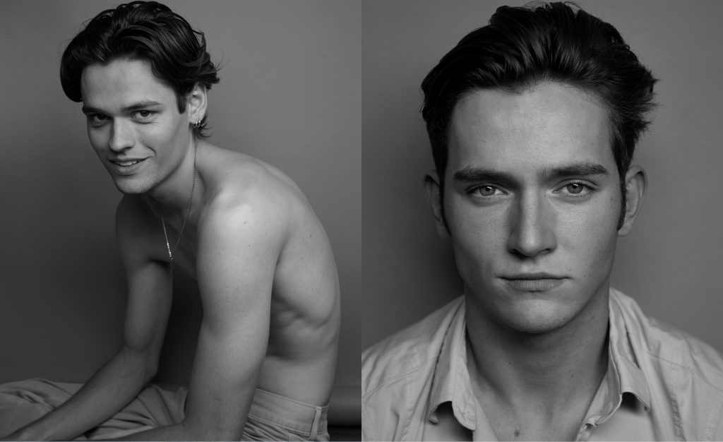 Portraits en noir et blanc en studio d’hommes avec lumière douce a des fins publicitaires – photographie par Olivier Jeanne-Rose